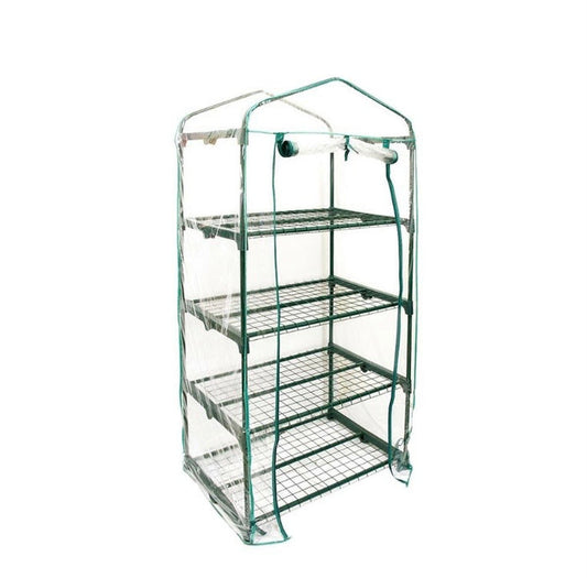 4 Tier Mini Greenhouse Walk In Grow Bag Replacement PVC Cover Casing (Cover only) 🇬🇧