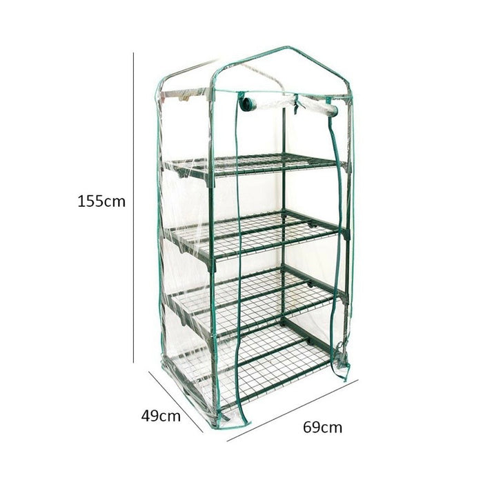 4 Tier Mini Greenhouse Walk In Grow Bag Replacement PVC Cover Casing (Cover only) 🇬🇧