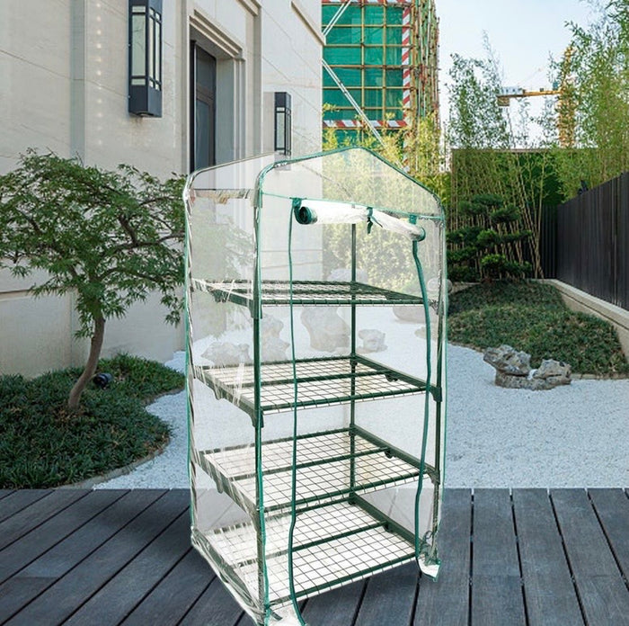 4 Tier Mini Greenhouse Walk In Grow Bag Replacement PVC Cover Casing (Cover only) 🇬🇧