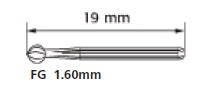 6  [a pack of 10 or 100] Round - Operative & Surgical Carbide Burs