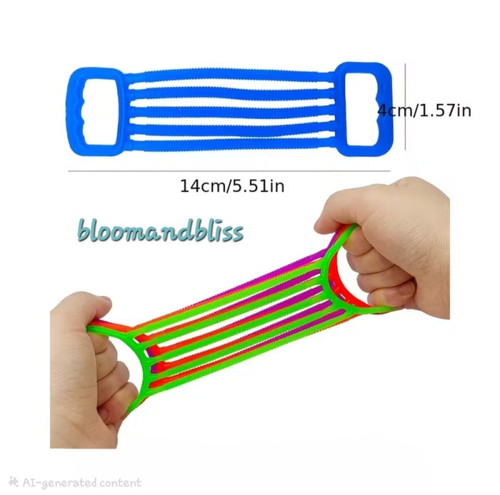 6pcs Soft Stretch Rope Set - Relax Toys, Suitable for Sensory Play and Finger Activities 🇨🇳