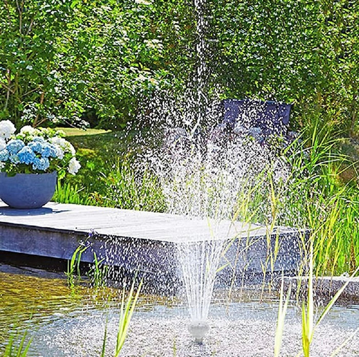 7W Solar Powered Fountain Coloured LED Water Pump with 11 Nozzles for Garden, Fountain, Birth Bath 🇬🇧
