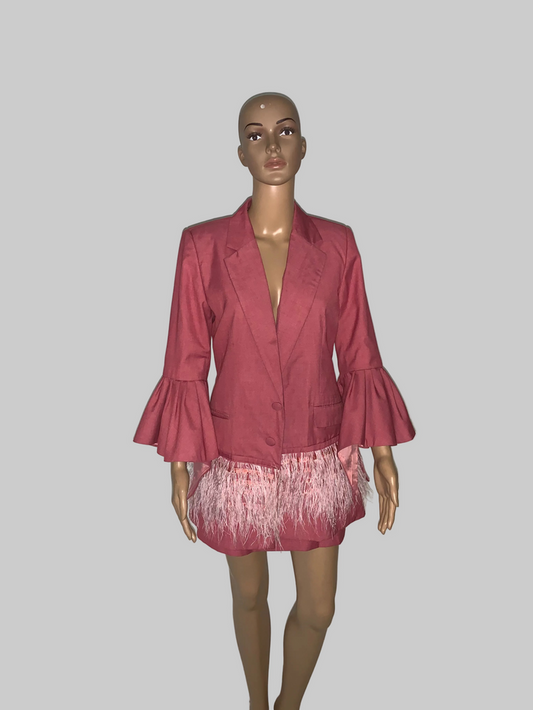 Pink Skirt Suit