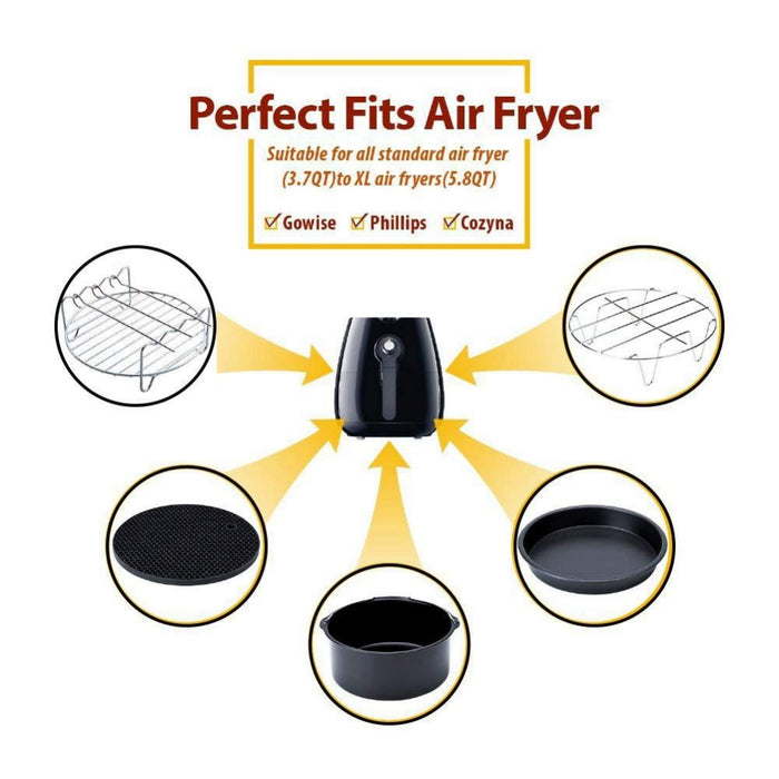 Air fryer accessories cake bucket pizza pan 7 inch 🇨🇳