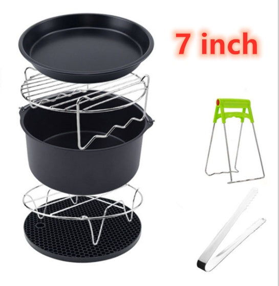 Air fryer accessories cake bucket pizza pan 7 inch 🇨🇳