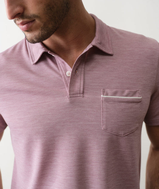 Air Pocket Polo Elderberry