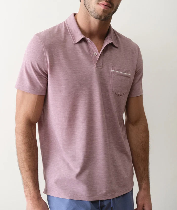 Air Pocket Polo Elderberry