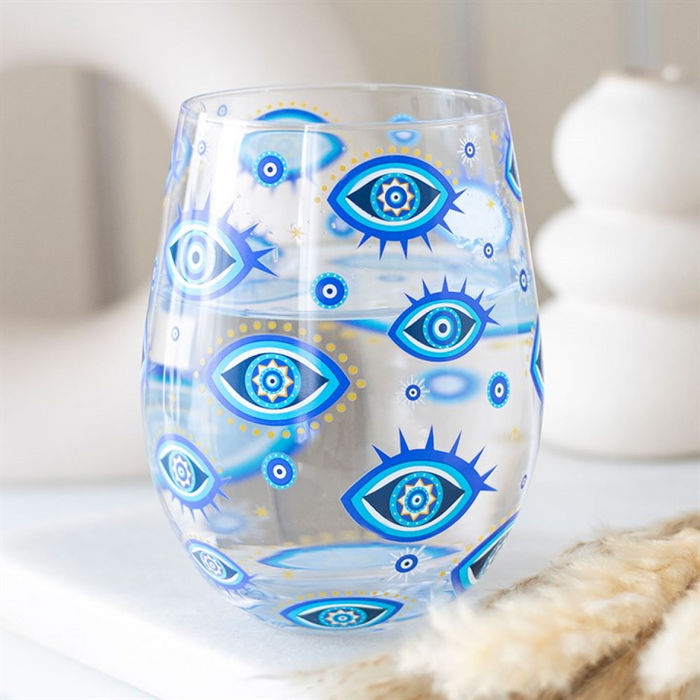 All Seeing Eye Print Stemless Glass 🇬🇧