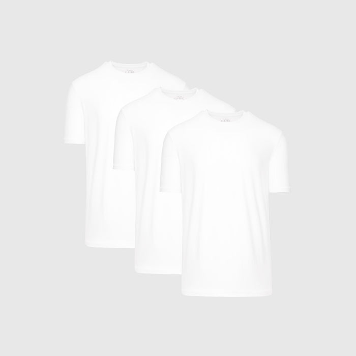 True Classic Men’s Active Crew Neck T-Shirts, three displayed side by side.