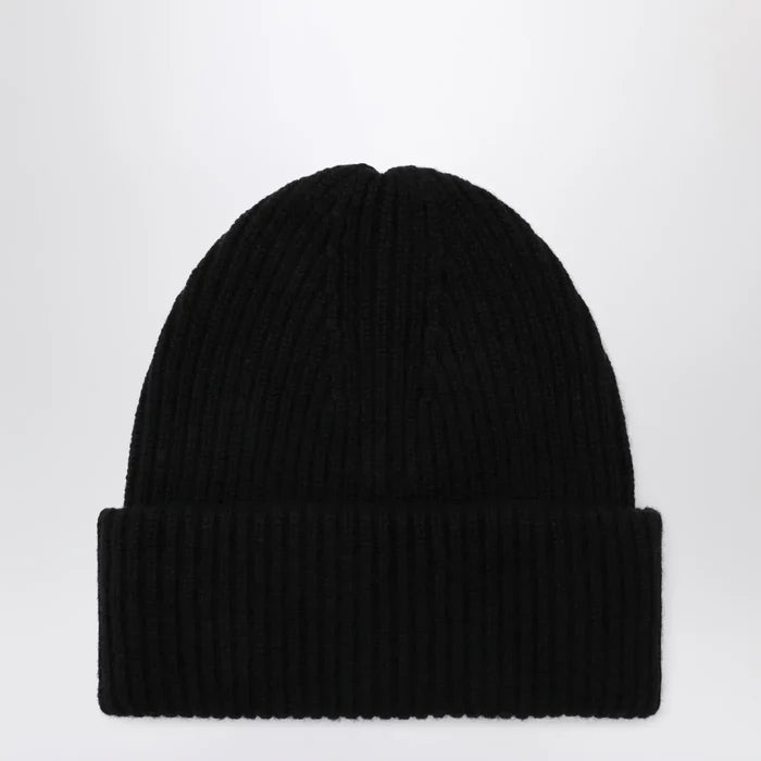 ALMADA LABEL - Black wool and cashmere beanie Brand Hats TU