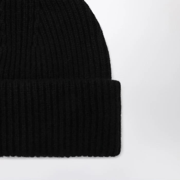 ALMADA LABEL - Black wool and cashmere beanie