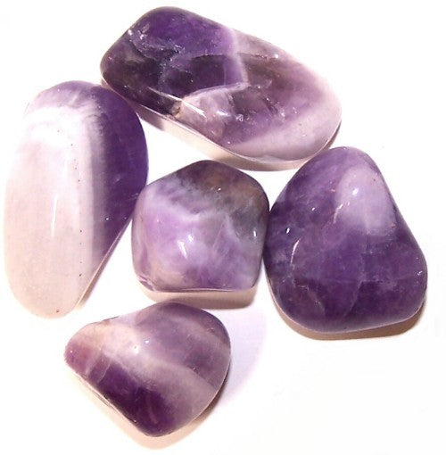 Earthstore® Amethyst Banded - Tumblestone (Amethyst Chevron) Large