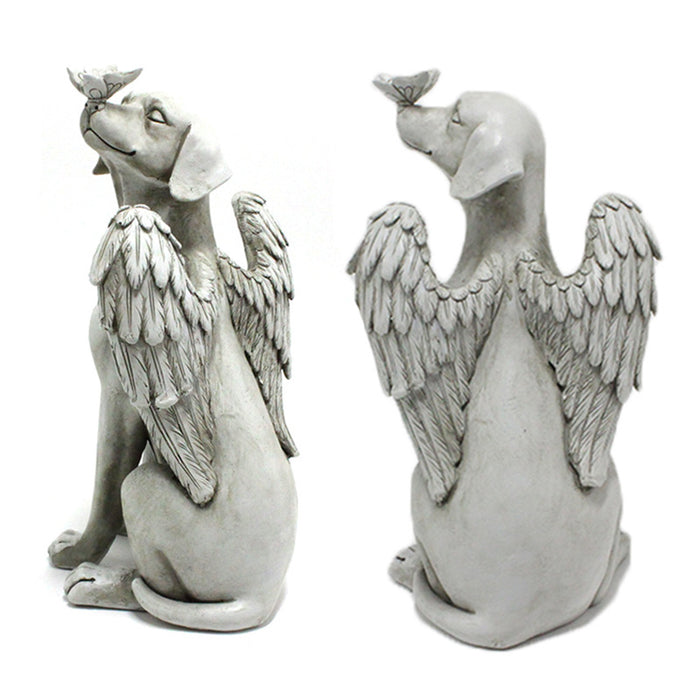 Angel Dog Decoration Creative Resin Pet Garden Animal Statue Decoration 🇨🇳