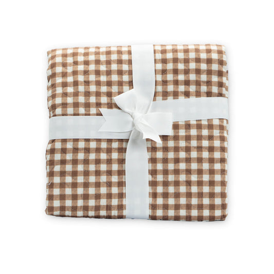 Anthia Gingham Quilted Baby Blanket #QD9811BBB