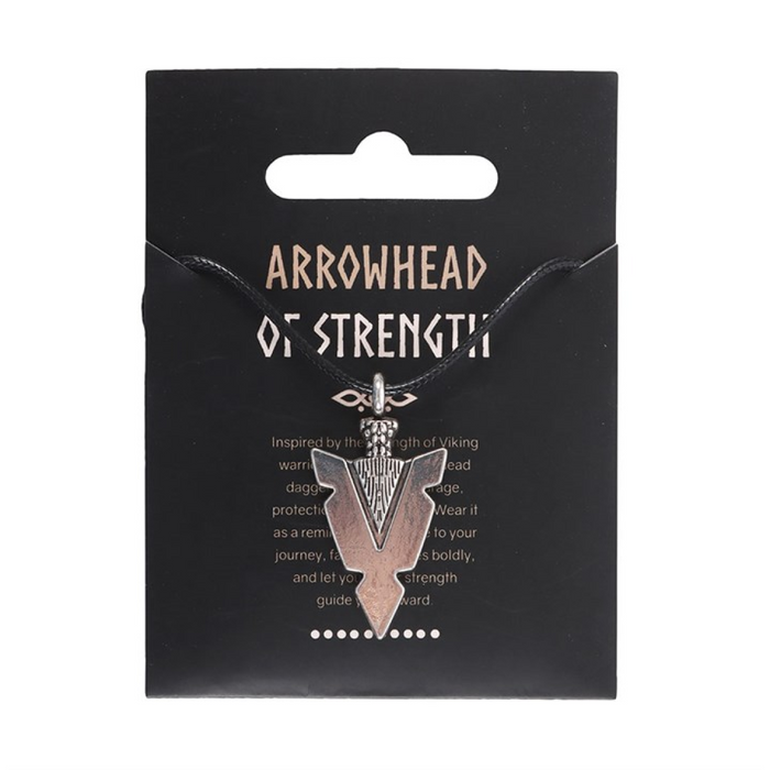 Arrowhead of Strength Viking Cord Necklace 🇬🇧
