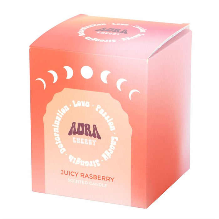 Aura Energy Juicy Raspberry Iridescent Candle 🇬🇧