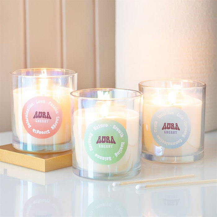 Aura Energy Lotus Mint Tea Iridescent Candle 🇬🇧