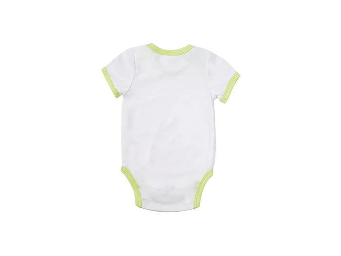Baby Onesie Short Sleeve M(Green Edge,3-6M)