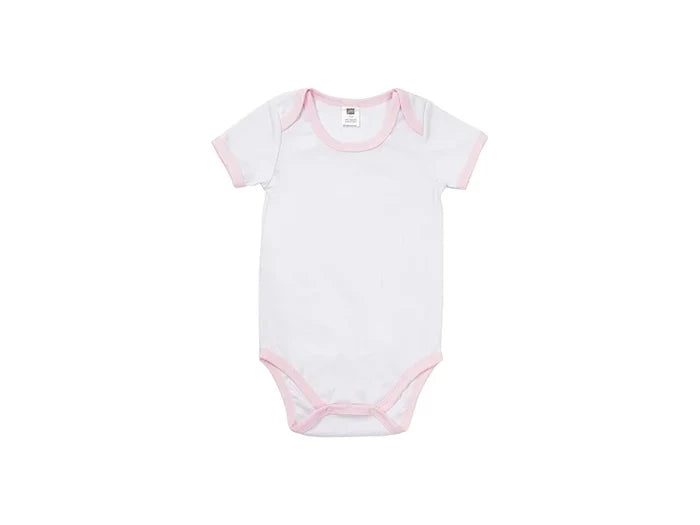 Baby Onesie Short Sleeve XXL(Pink Edge,18-24M)