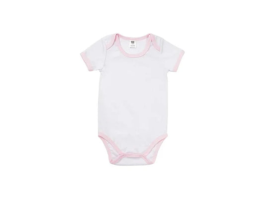 Baby Onesie Short Sleeve XXL(Pink Edge,18-24M)
