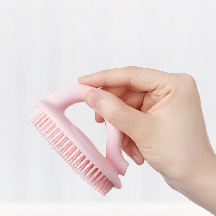 Baby Shower Brush To Remove Dandruff Silicone Scrubbing Cotton Shampoo Artifact 🇨🇳