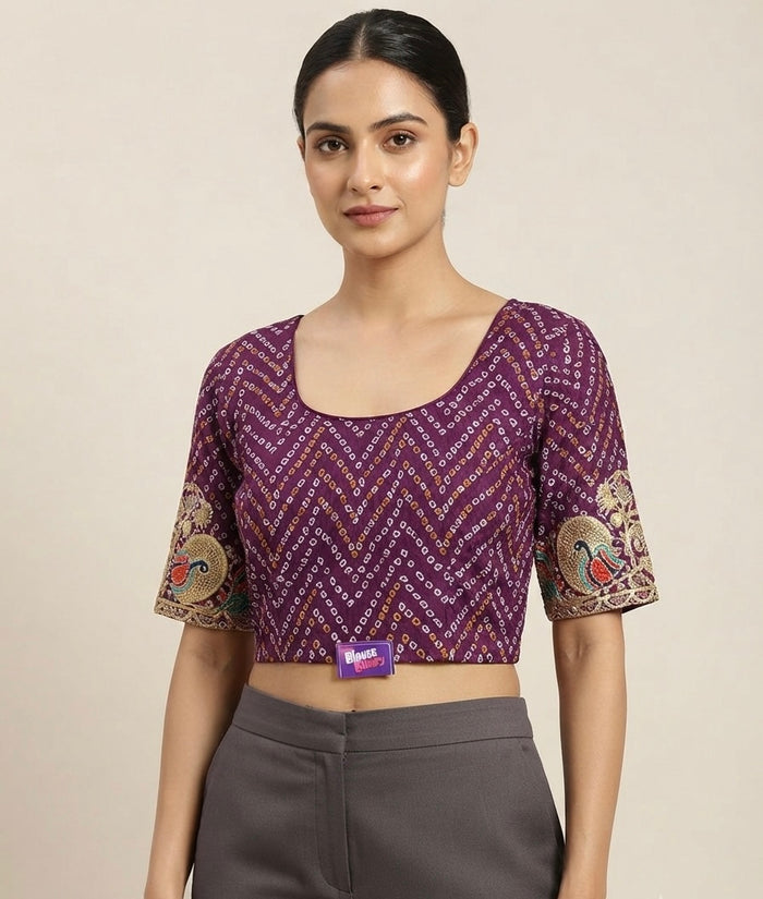 Badhni hands work stretchable Blouse 👚 (2xl size￼