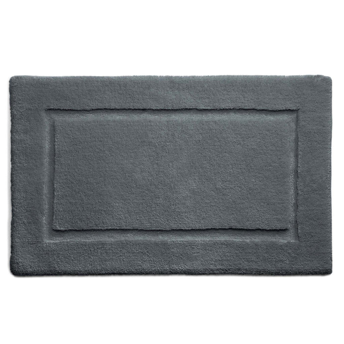 Bamboo Graphite Border Bath Mat - 100% bamboo bath mat featuring a carved border.