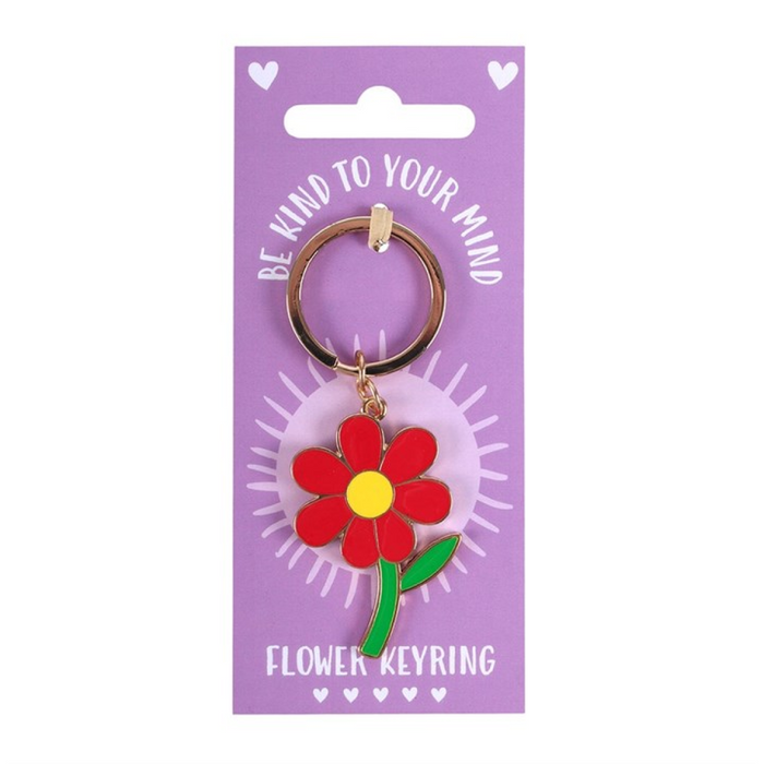 Be Kind to Your Mind Flower Keyring 🇬🇧