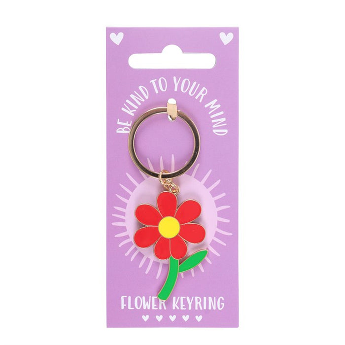Be Kind to Your Mind Flower Keyring 🇬🇧