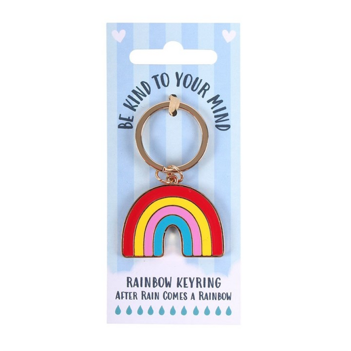 Be Kind to Your Mind Rainbow Keyring 🇬🇧