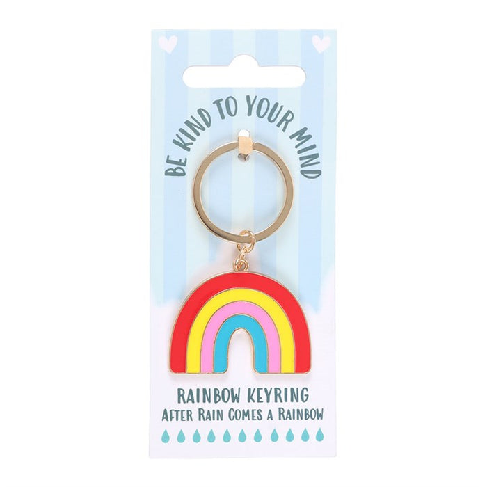 Be Kind to Your Mind Rainbow Keyring 🇬🇧