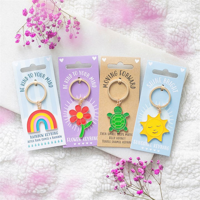 Be Kind to Your Mind Rainbow Keyring 🇬🇧