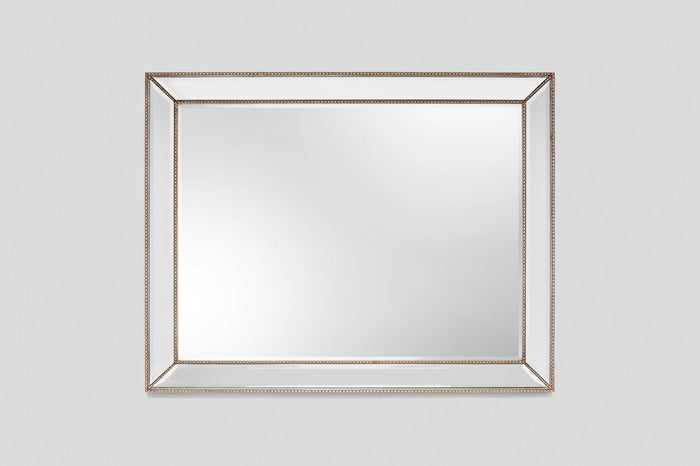 Beaded Angle Champagne Mirror