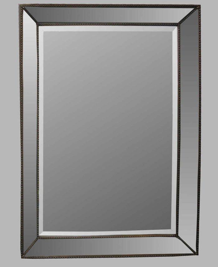 Print Decor | Beaded Angle Champagne Mirror