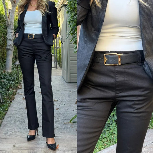 Bevy Flog Nansi Black Pebble Pants