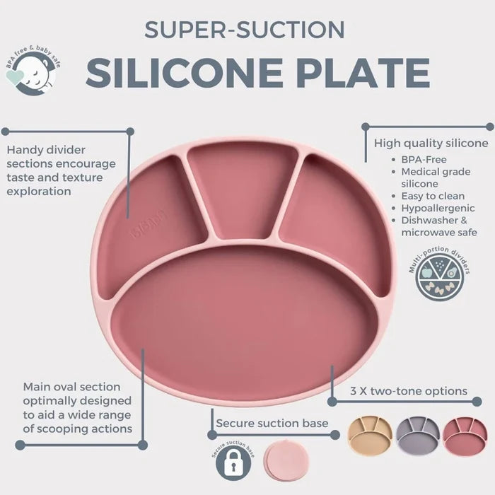 Bibadoo: Silicone Plate w/ Suction Cup