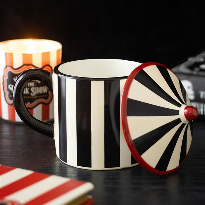 Black Striped Circus Tent Mug 🇬🇧