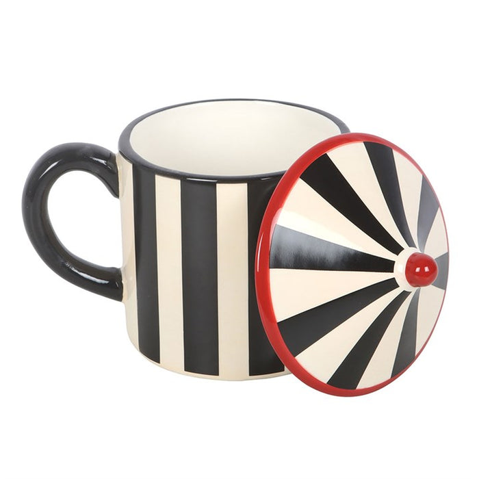 Black Striped Circus Tent Mug 🇬🇧