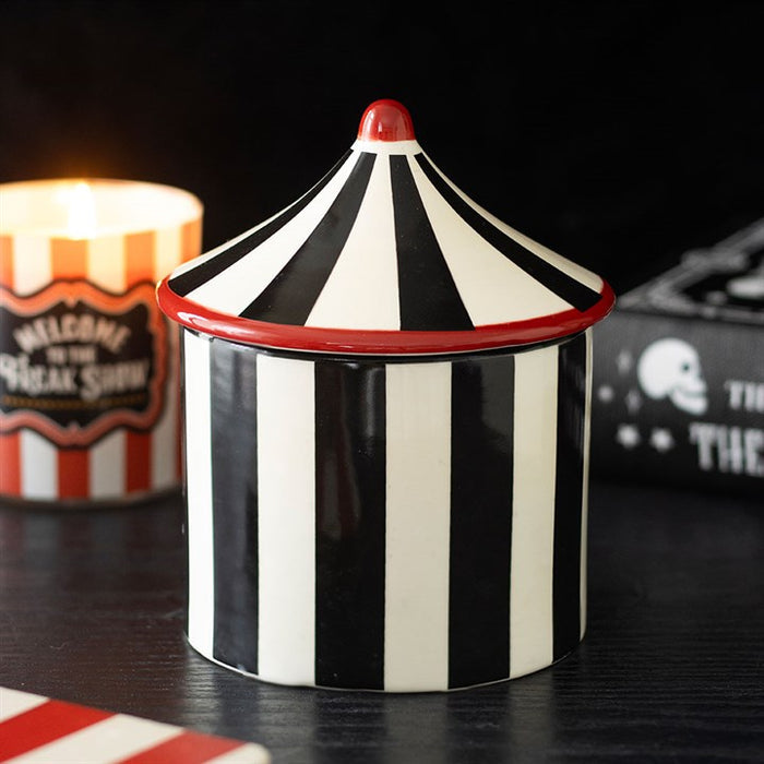 Black Striped Circus Tent Oil Burner 🇬🇧