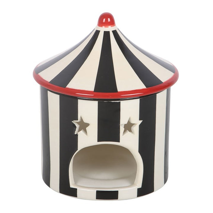 Black Striped Circus Tent Oil Burner 🇬🇧