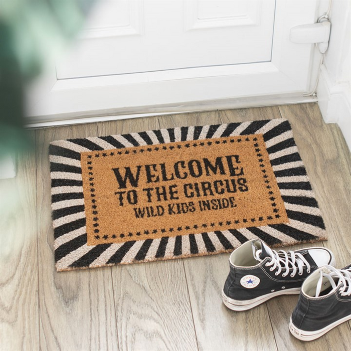 Black Welcome to the Circus Doormat 🇬🇧