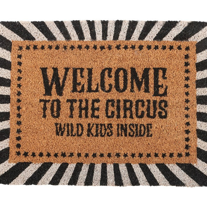 Black Welcome to the Circus Doormat 🇬🇧
