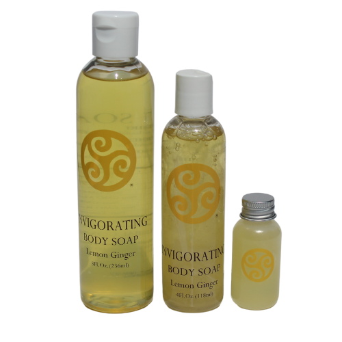 Body Soap INVIGORATING lemon ginger - Trillium Herbal Company