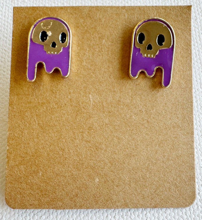 Purple and Gold Skull