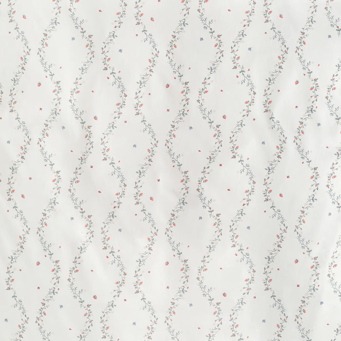 Botanical Berries in Ivory up close print