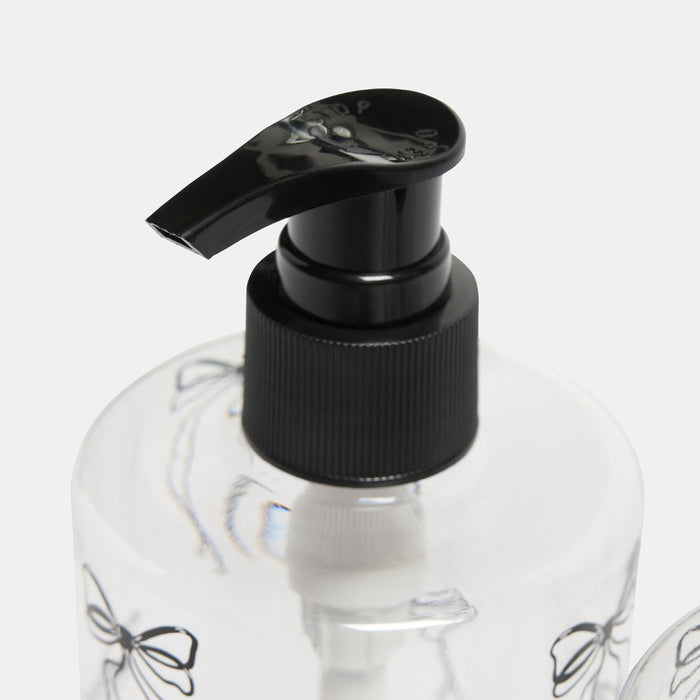Bows Dispenser Bottles, Clear/Black - 3 Pack 🇬🇧