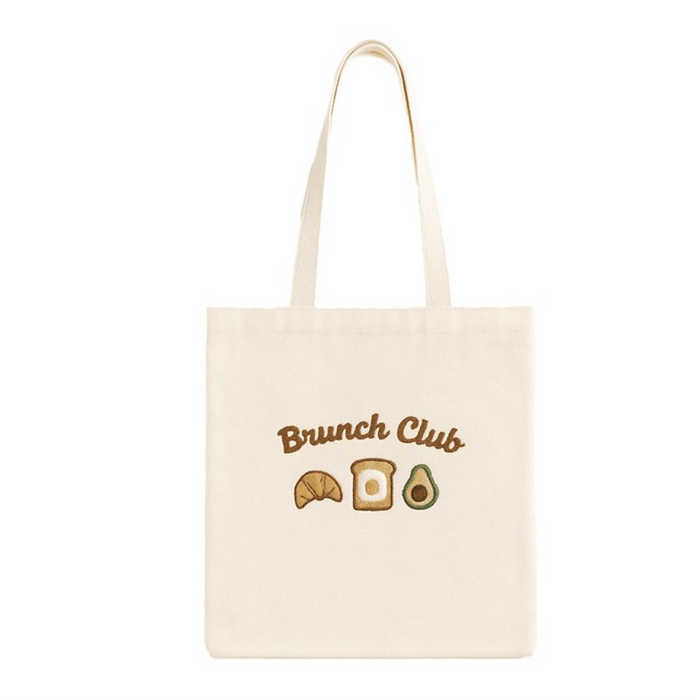 Brunch Club Embroidered Tote Bag 🇬🇧