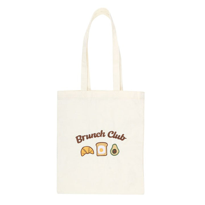 Brunch Club Embroidered Tote Bag 🇬🇧