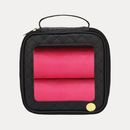 Large Black Travel Storage Case For Bangle Bracelets | BuDhaGirl