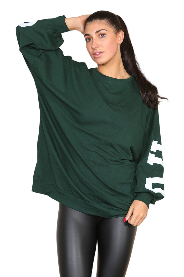 Buffalo Slogan Print Oversized Jumper Dress 🇬🇧